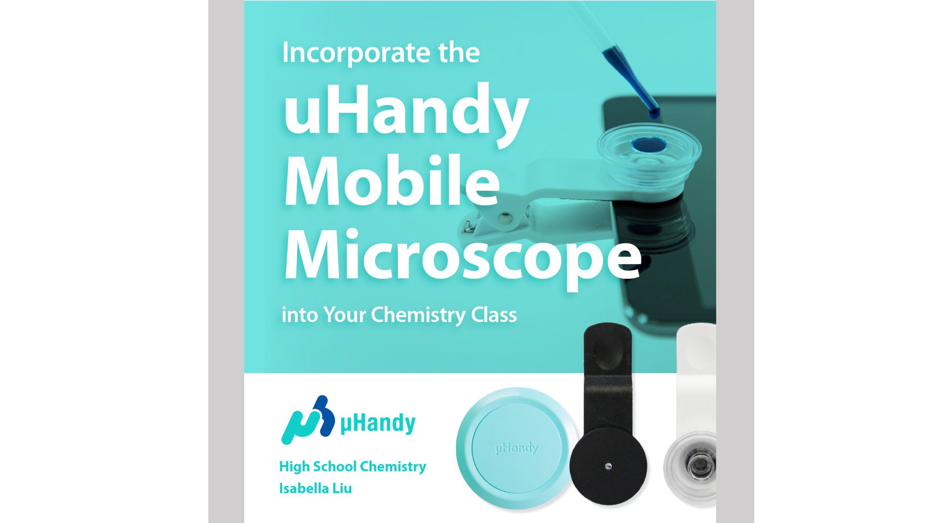 Incorporate the uHandy Mobile Microscope into Your Chemistry Classes  (upgraded to Lite and Pro Kits)